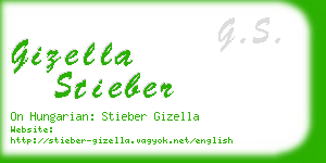 gizella stieber business card